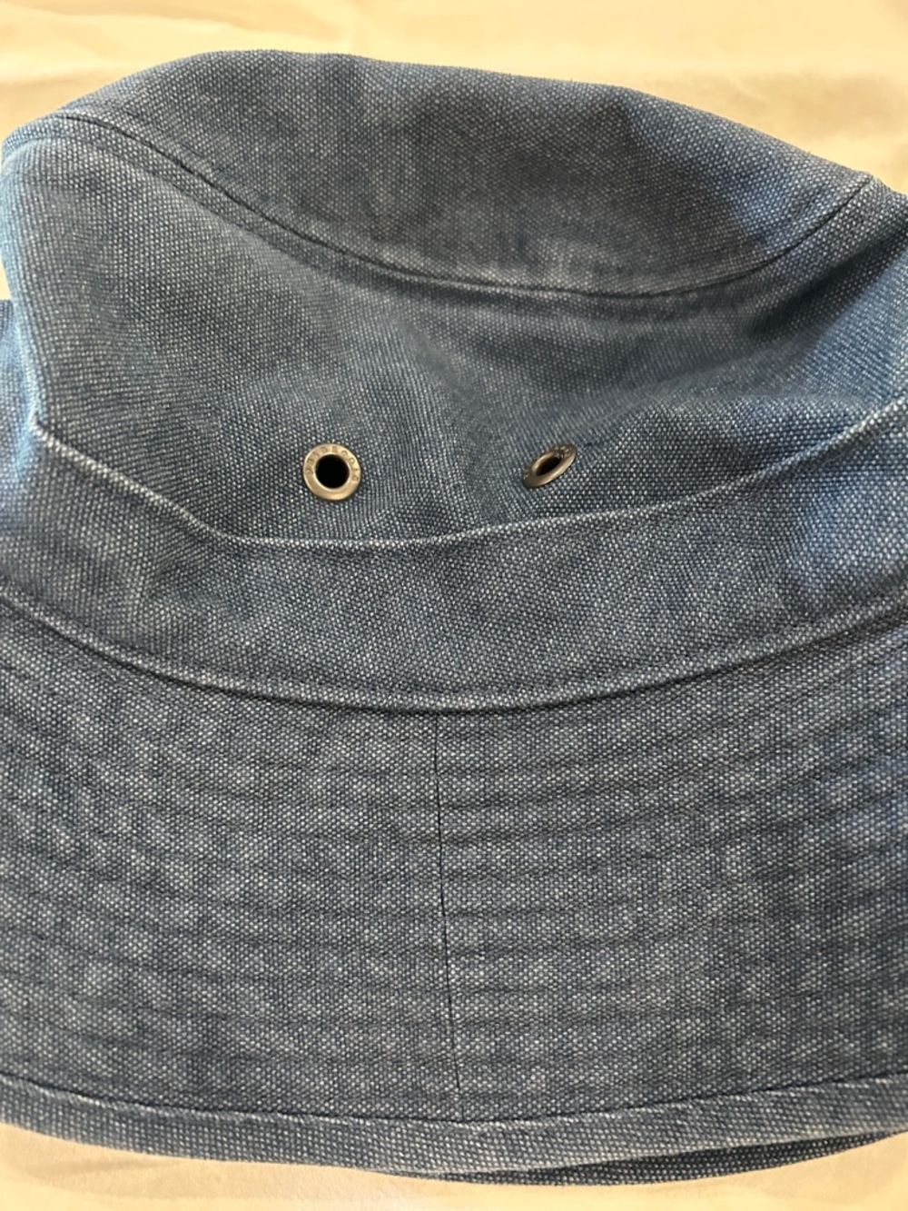 Patagonia Wide Brim Sun bucket Hat in Denim Blue with Chin Strap - Picture 7 of 13